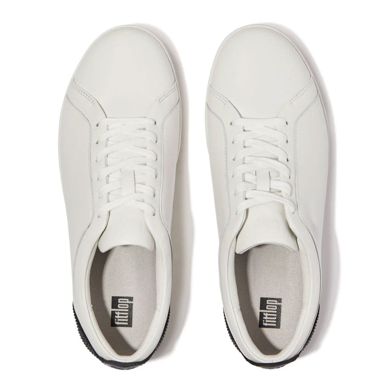 FITFLOP Womens Rally Crystal-Backtab Leather Sneakers - Free Shipping