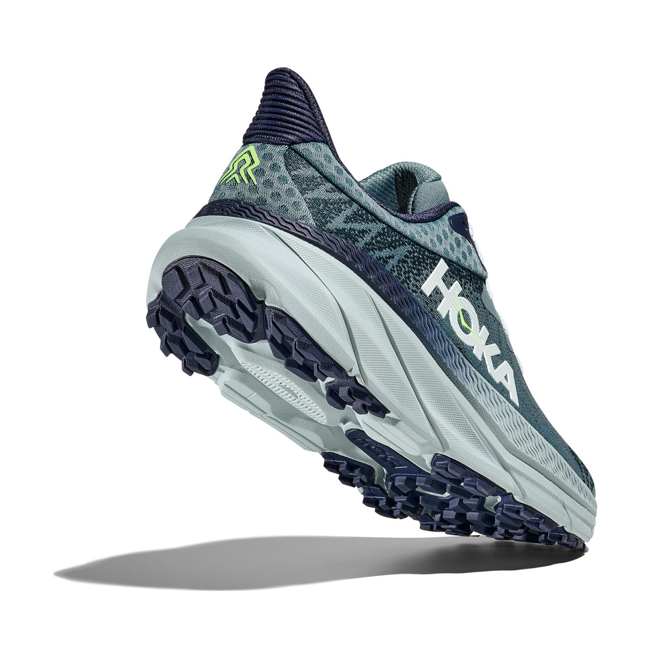 HOKA Mens Challenger ATR 7 Wide Mountain Fog/Druzy Trail  display picture 1