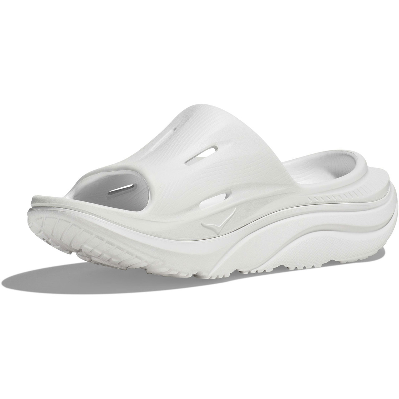 HOKA Unisex Ora Recovery Slide 3 White/White Sandals - Free Shipping