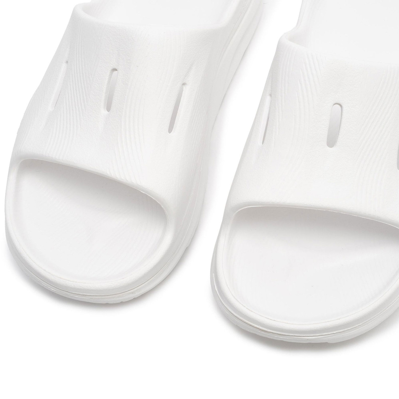 HOKA Unisex Ora Recovery Slide 3 White/White Sandals - Free  display picture 1