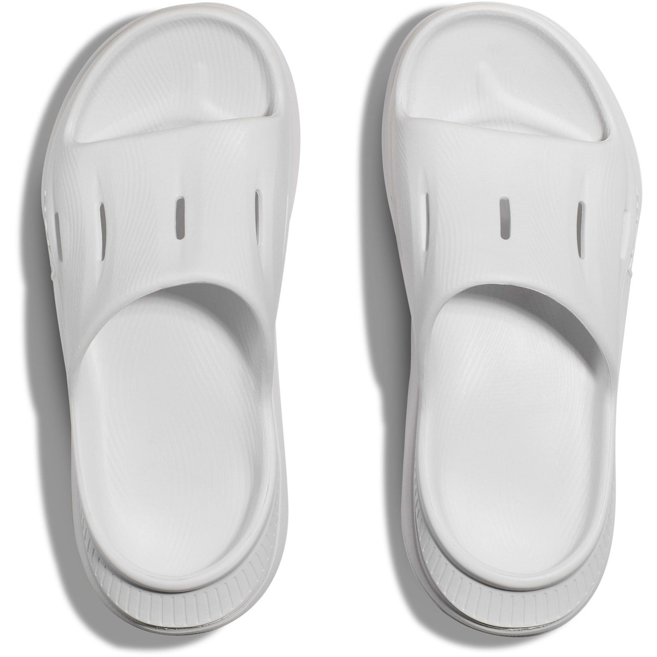 HOKA Unisex Ora Recovery Slide 3 White/White Sandals - Free 