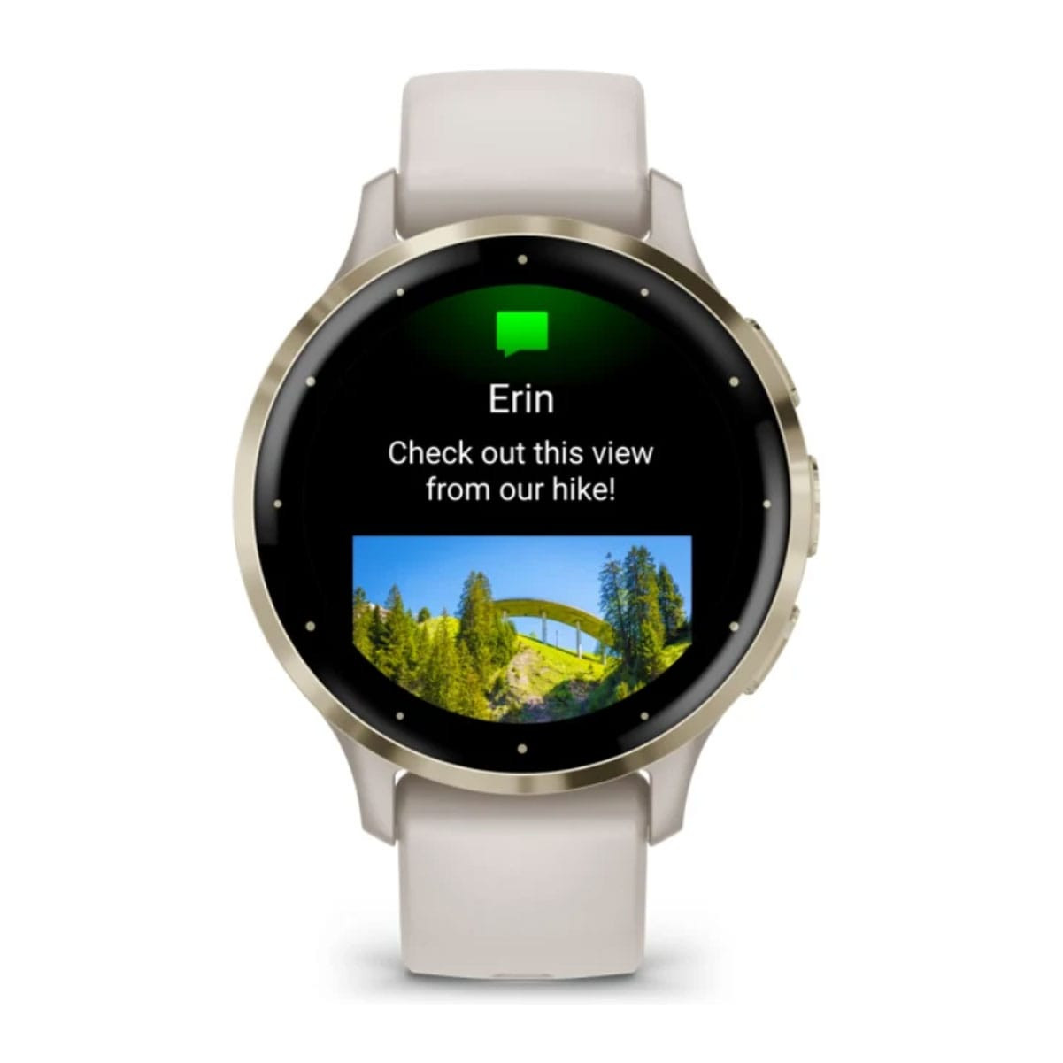 GARMIN Venu 3S Ivory/Cream Gold Smartwatch (010-02785-04) - Free