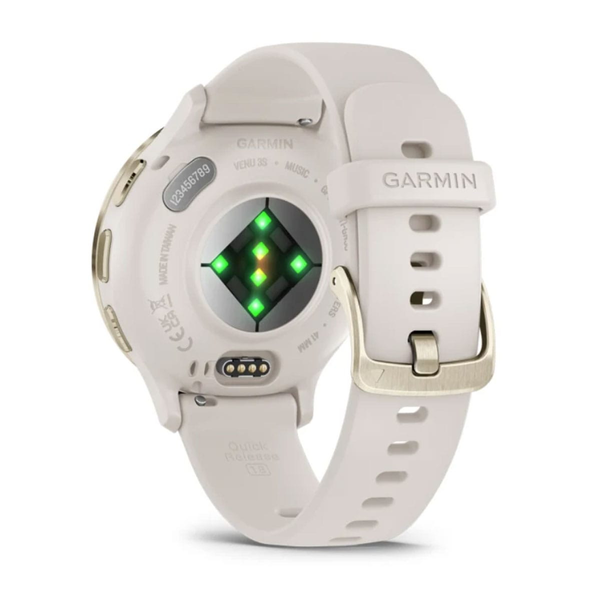 GARMIN Venu 3S Ivory/Cream Gold Smartwatch (010-02785-04) - Free