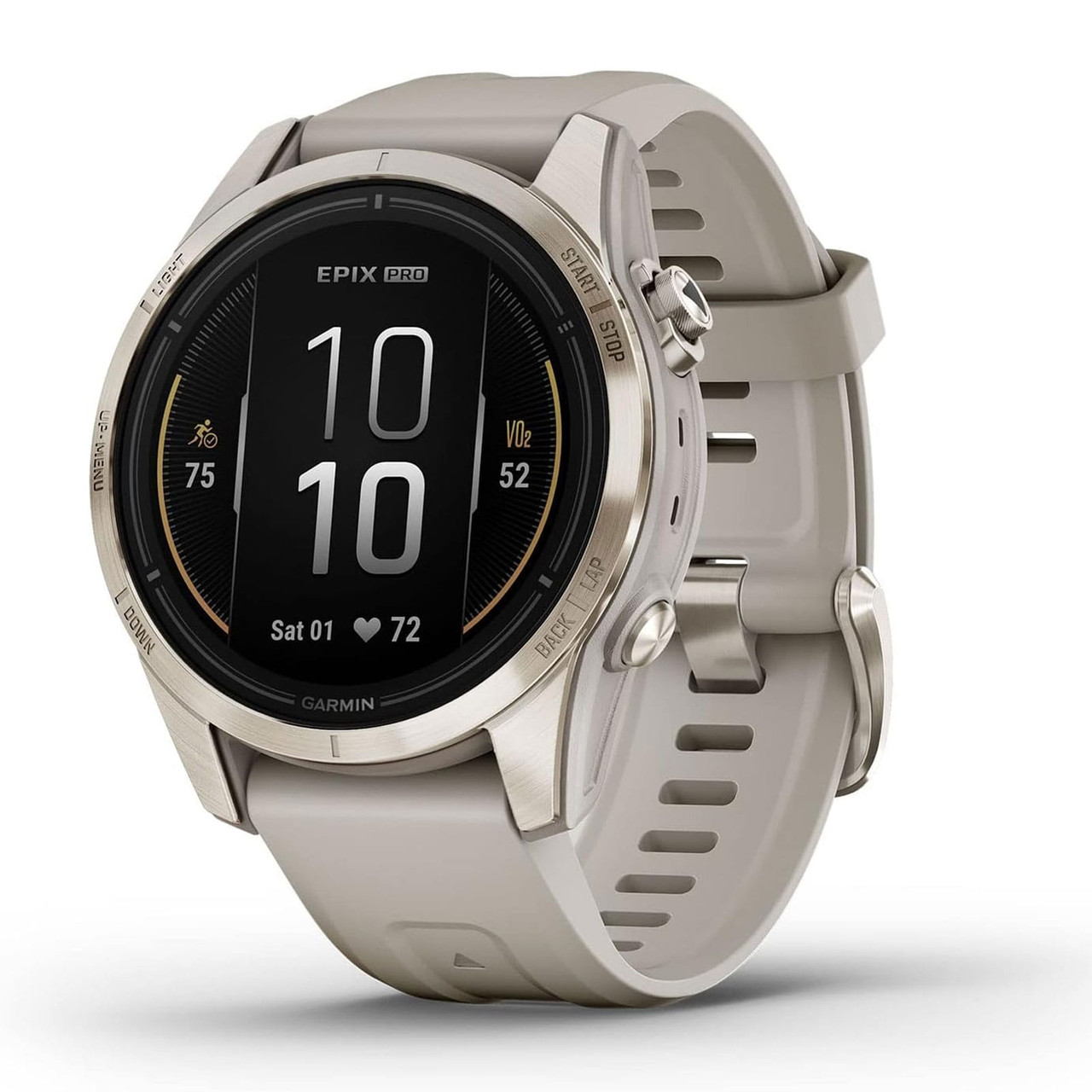 GARMIN epix Pro (Gen 2) Sapphire Edition Soft Gold with Light Sand