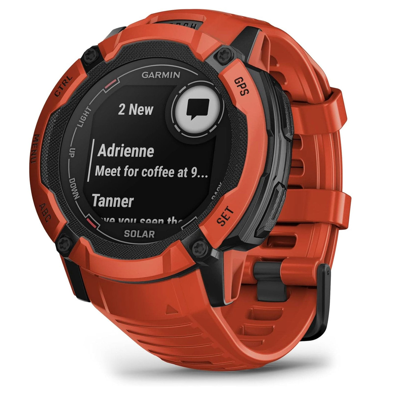 GARMIN Instinct 2X Solar Standart Edition Flame Red Smartwatch