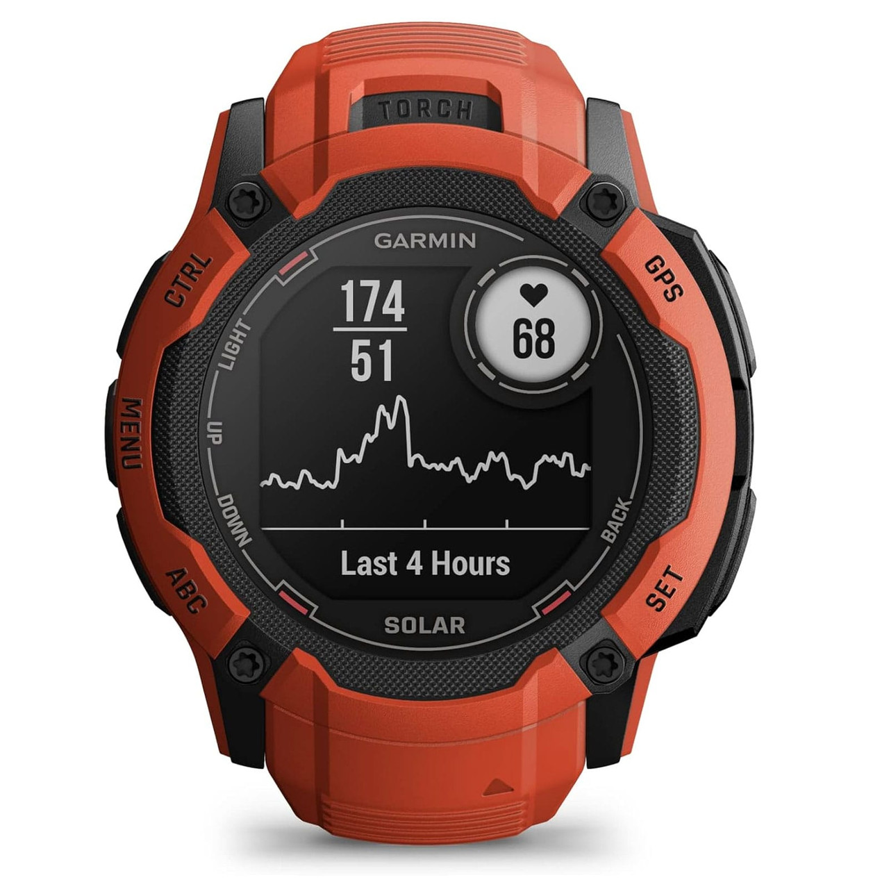 GARMIN Instinct 2X Solar Standart Edition Flame Red Smartwatch