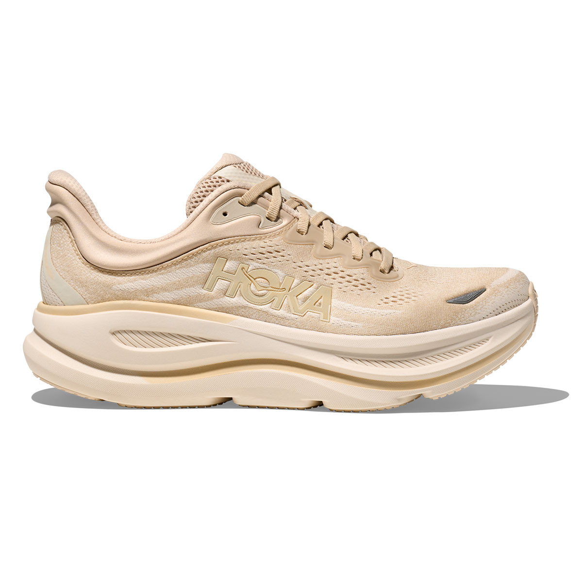 【新品未使用】HOKA Bondi 9 27.5 オートミール 靴下無し HOKA Men's Bondi 9 Oatmeal/Oat Milk Running Shoes - Free Shipping