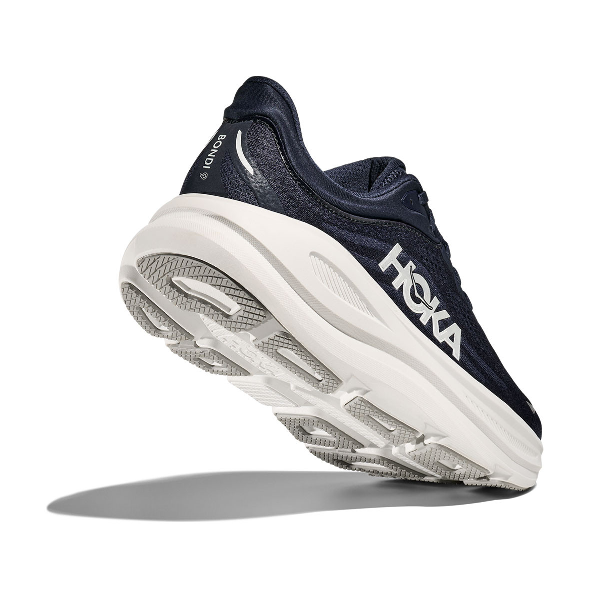 HOKA Men's Bondi 9 Wide Varsity Navy/White Running Shoes - Free