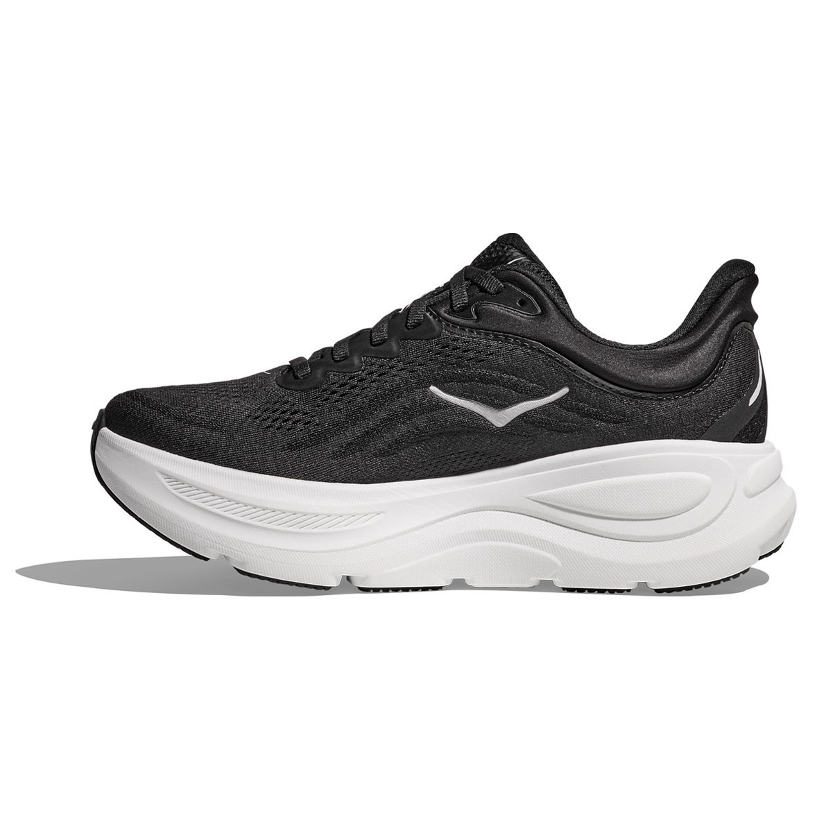 30cm HOKA ボンダイ9 ワイド ブラック×ホワイト HOKA Men's Bondi 9 X-Wide Black/White Running Shoes - Free Shipping