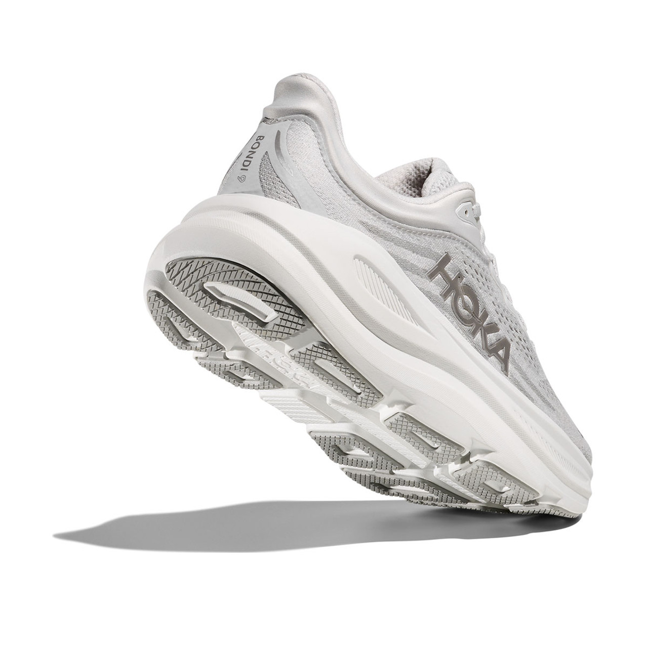 ★HOKA(W)★Bondi 9 Running Shoes(Wide D)★Stardust HOKA Women's Bondi 9 Wide Stardust/Silver Running Shoes