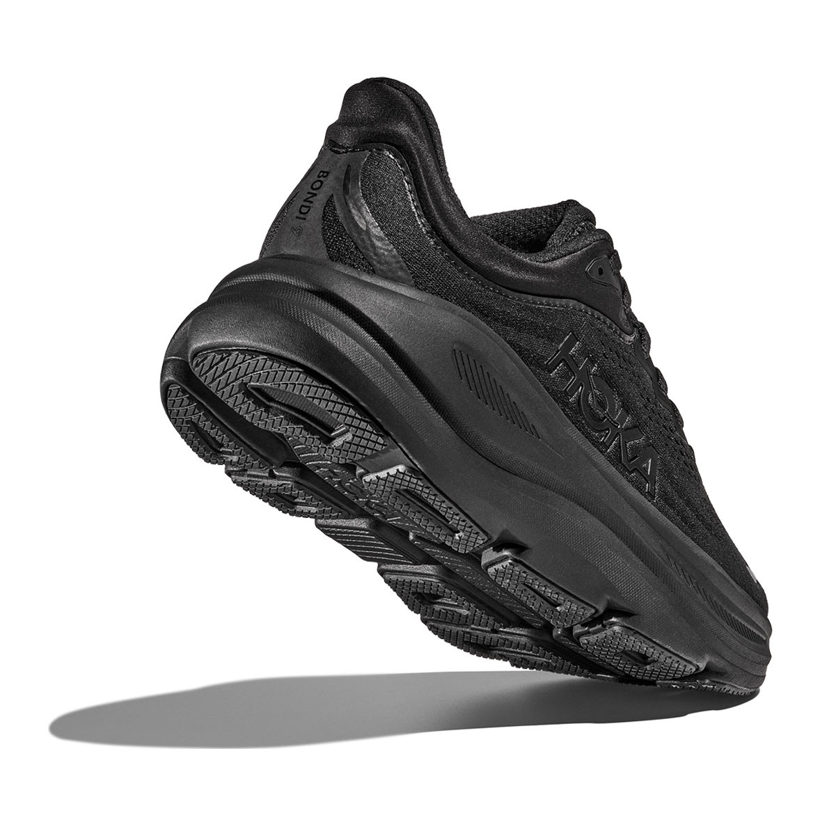 HOKA Men's Bondi 9 X-Wide Black/Black Running Shoes - Free Shipping