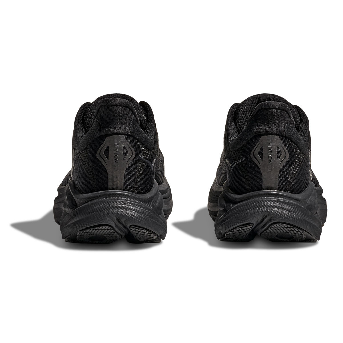 HOKA Men's Clifton 10 Black/Black Running Shoes - Free Shipping