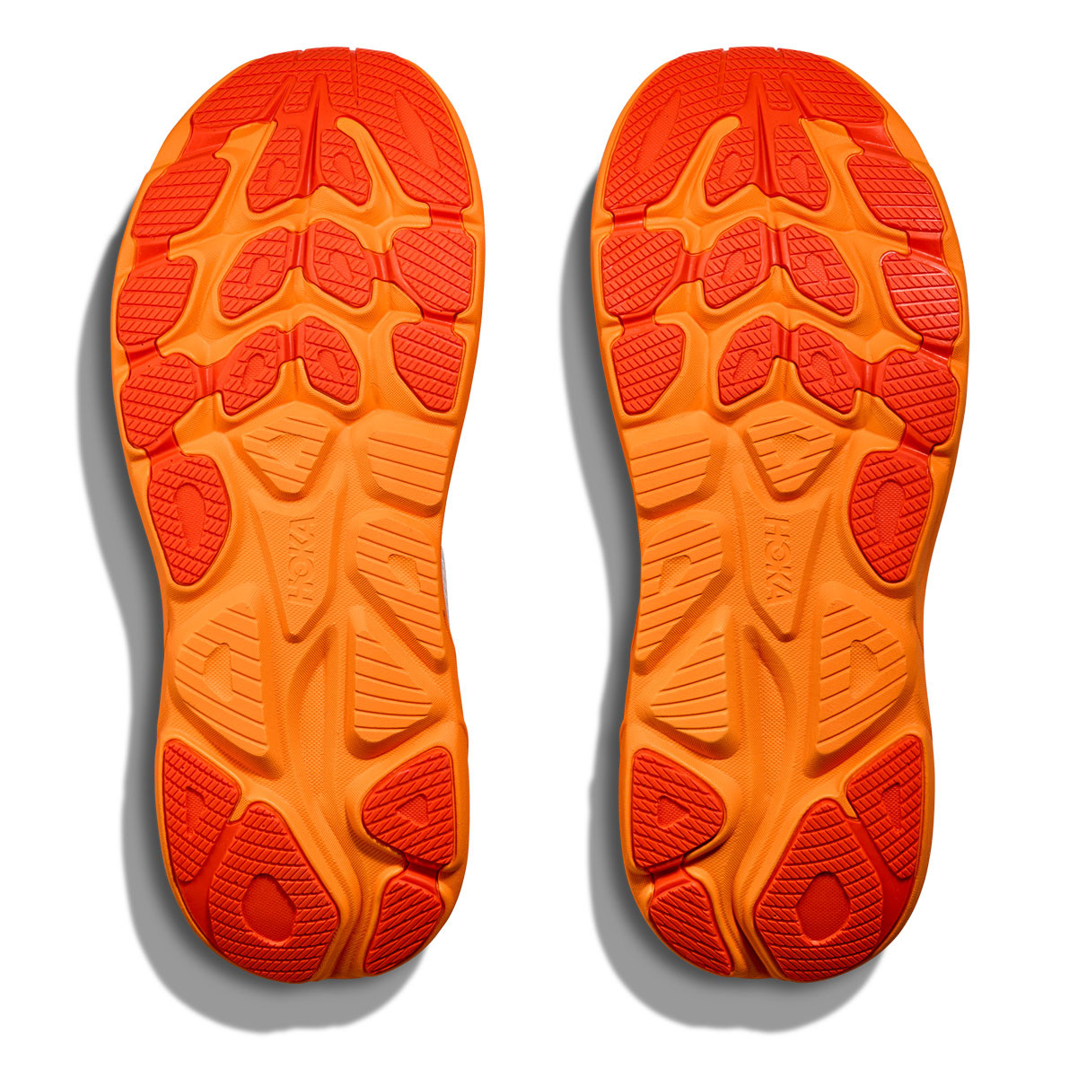 HOKA Men's Clifton 10 Frost/Orange Zest Running Shoes - Free Shipping