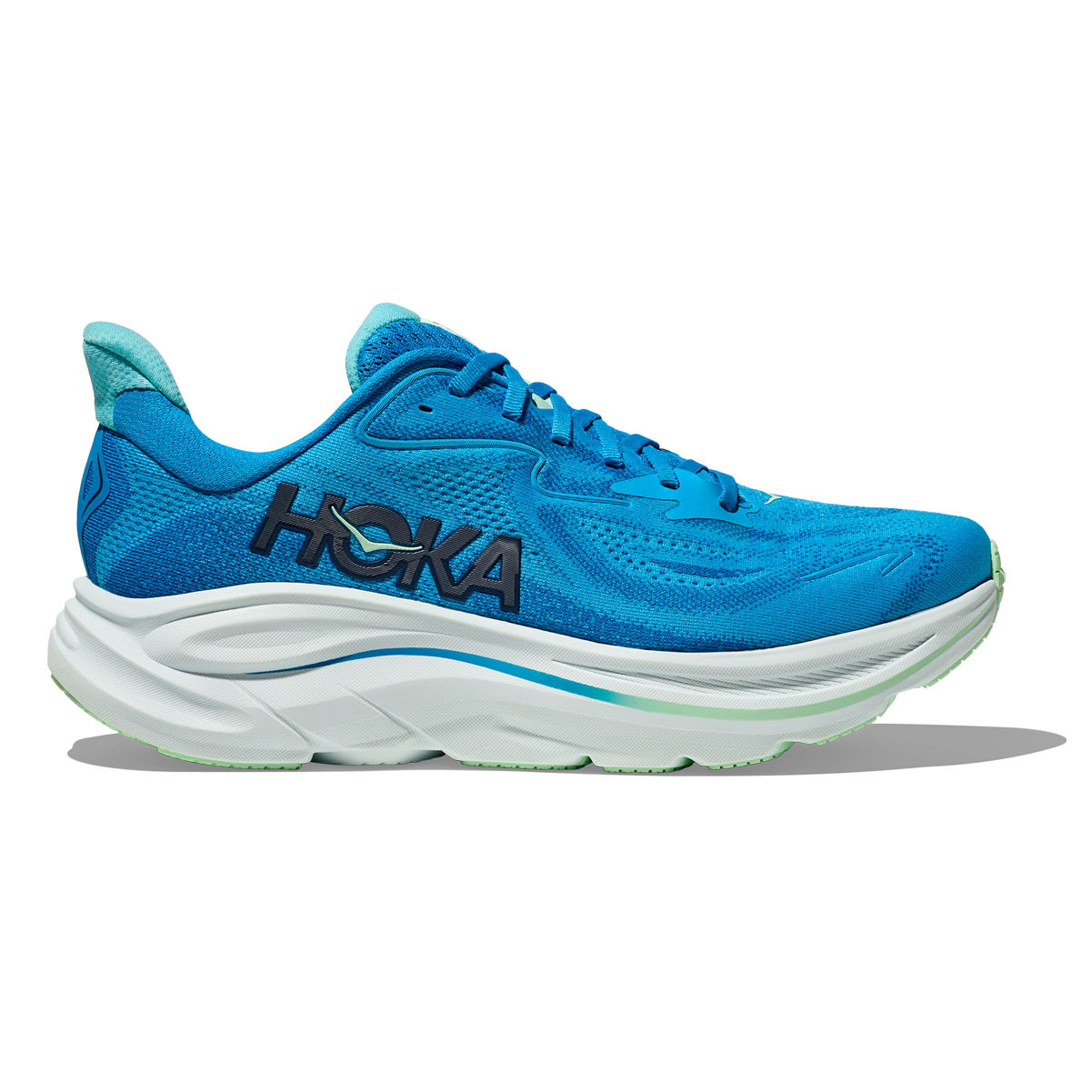 HOKA Men's Clifton 10 Hoka Blue/Skyward Blue Running Shoes - Free