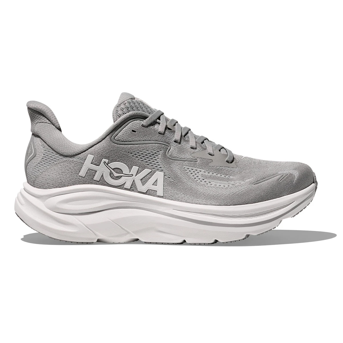 Hoka Clifton 4 Men\'s Gray and White Athletic Running Shoes Hoka Clifton 4 Mens – Walking Comfort main image 4