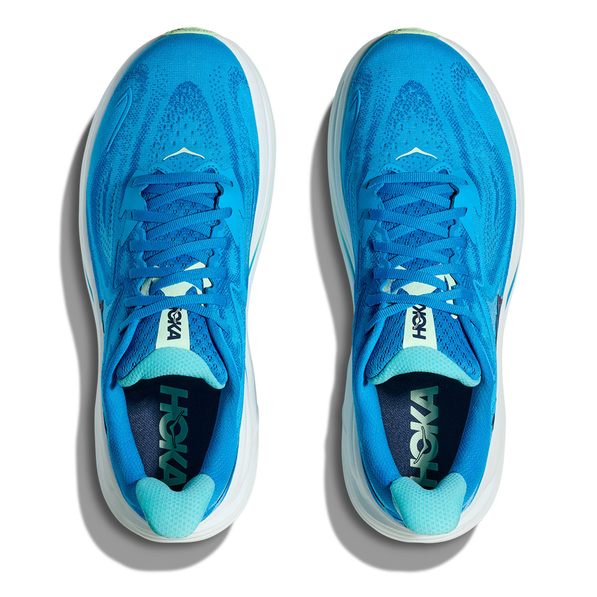 HOKA Men's Clifton 10 Wide Hoka Blue/Skyward Blue Running Shoes