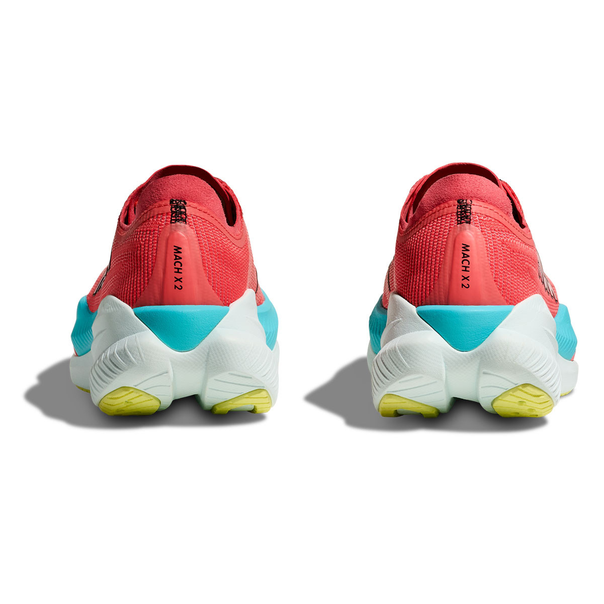 HOKA Men's Mach X 2 Grapefruit/Electric Coral Running Shoes - Free