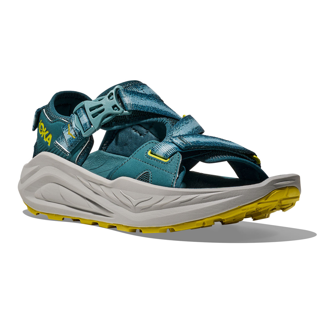 HOKA Men's Infini Hike TC Blue Twilight/Pea Green Sandals - Free