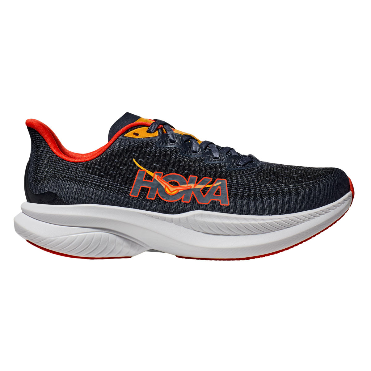HOKA Men's Mach 6 Varsity Navy/Nautical Dusk Running Shoes - Free