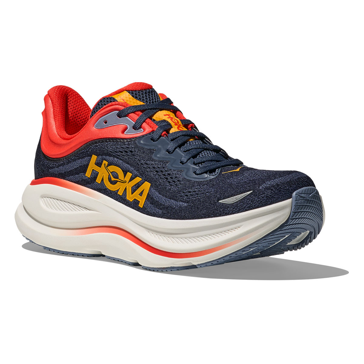 HOKA Men's Bondi 9 Varsity Navy/Nautical Blue Running Shoes - Free