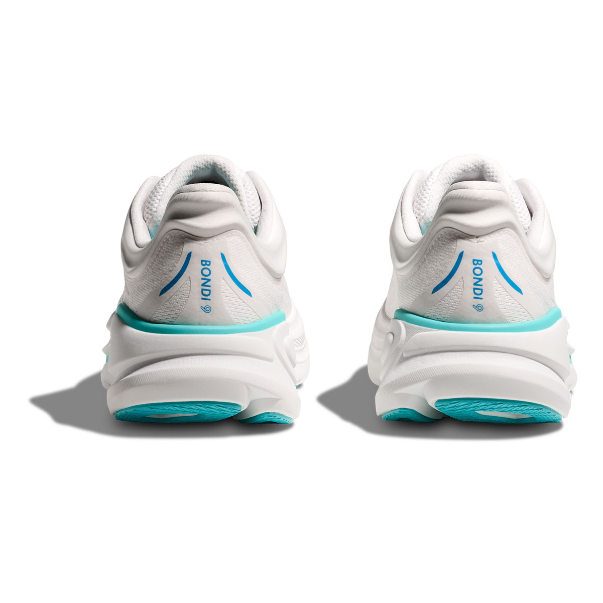 HOKA Men's Bondi 9 White/Hoka Blue Running Shoes - Free Shipping