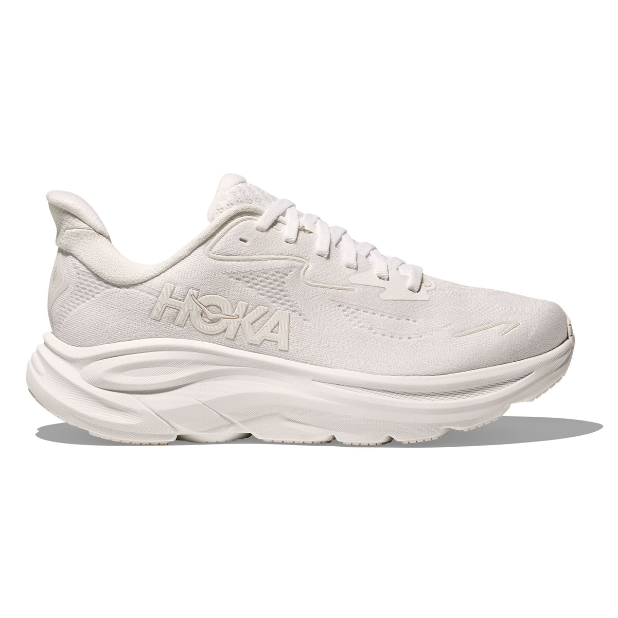 HOKA CLIFTON10WIDE 24.5レディーススニーカー HOKA Women's Clifton 10 Wide White/White Running Shoes - Free Shipping