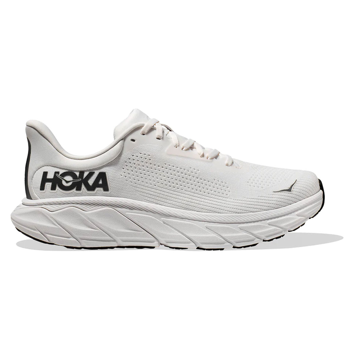 HOKA Men's Arahi 7 Wide Blanc De Blanc/Steel Wool Running Shoes