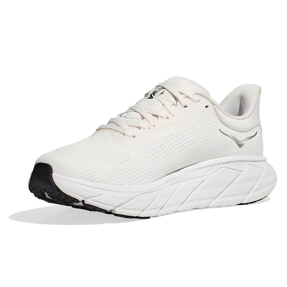 HOKA Men's Arahi 7 Wide Blanc De Blanc/Steel Wool Running Shoes