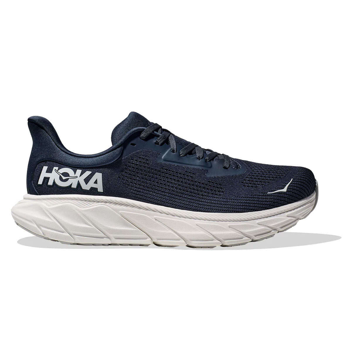 HOKA Men's Arahi 7 Wide Outer Space/White Running Shoes - Free