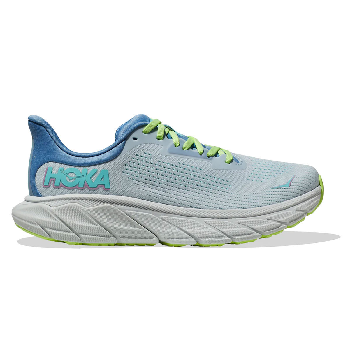 HOKA Women's Arahi 7 Wide Illusion/Dusk Running Shoes (1147890-ISK