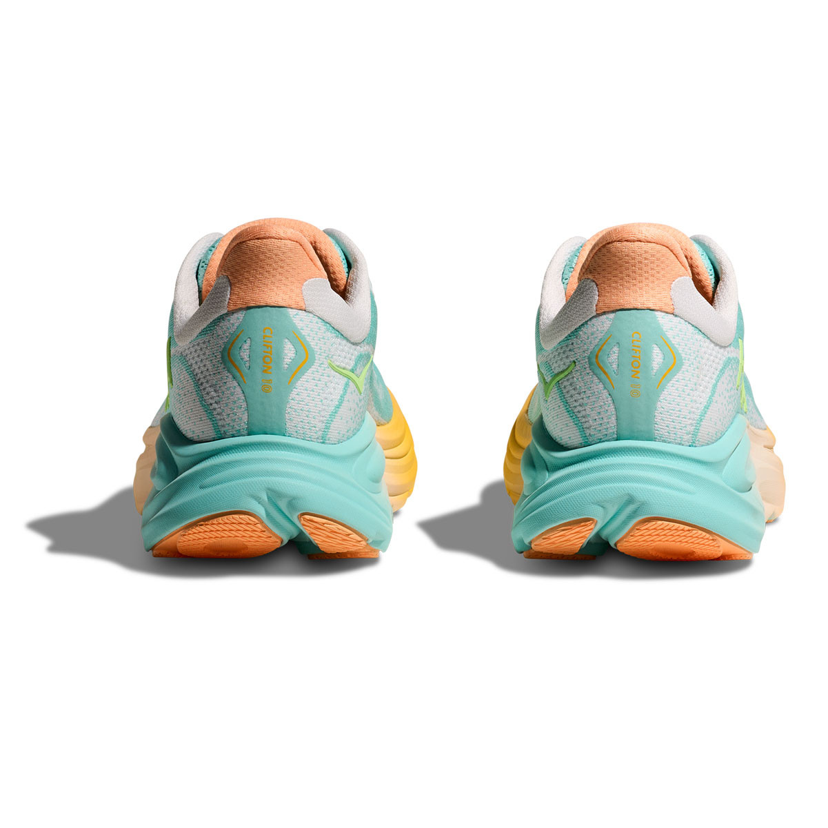 HOKA Men's Clifton 10 Blue Spark/White Running Shoes - Free Shipping