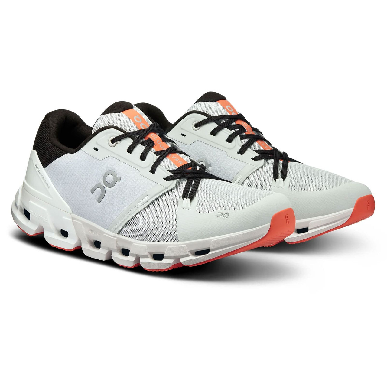 ON FOOTWEAR Men's Cloudflyer 4 Glacier/White Running Shoes - Free