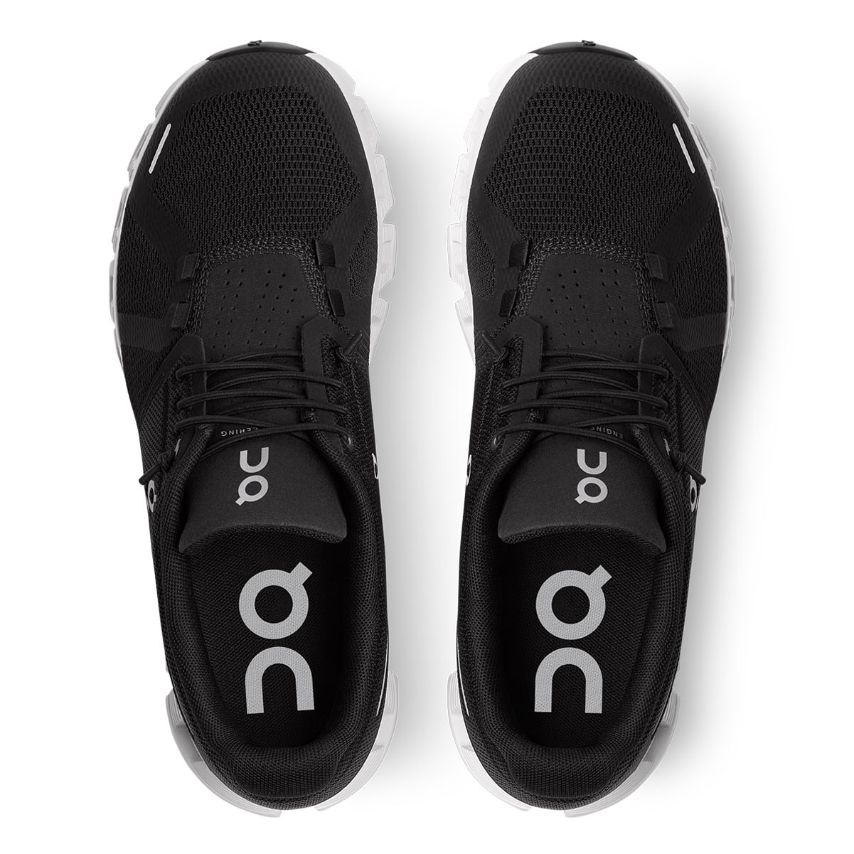 ON FOOTWEAR Women's Cloud 5 Black/White Running Shoes - Free Shipping