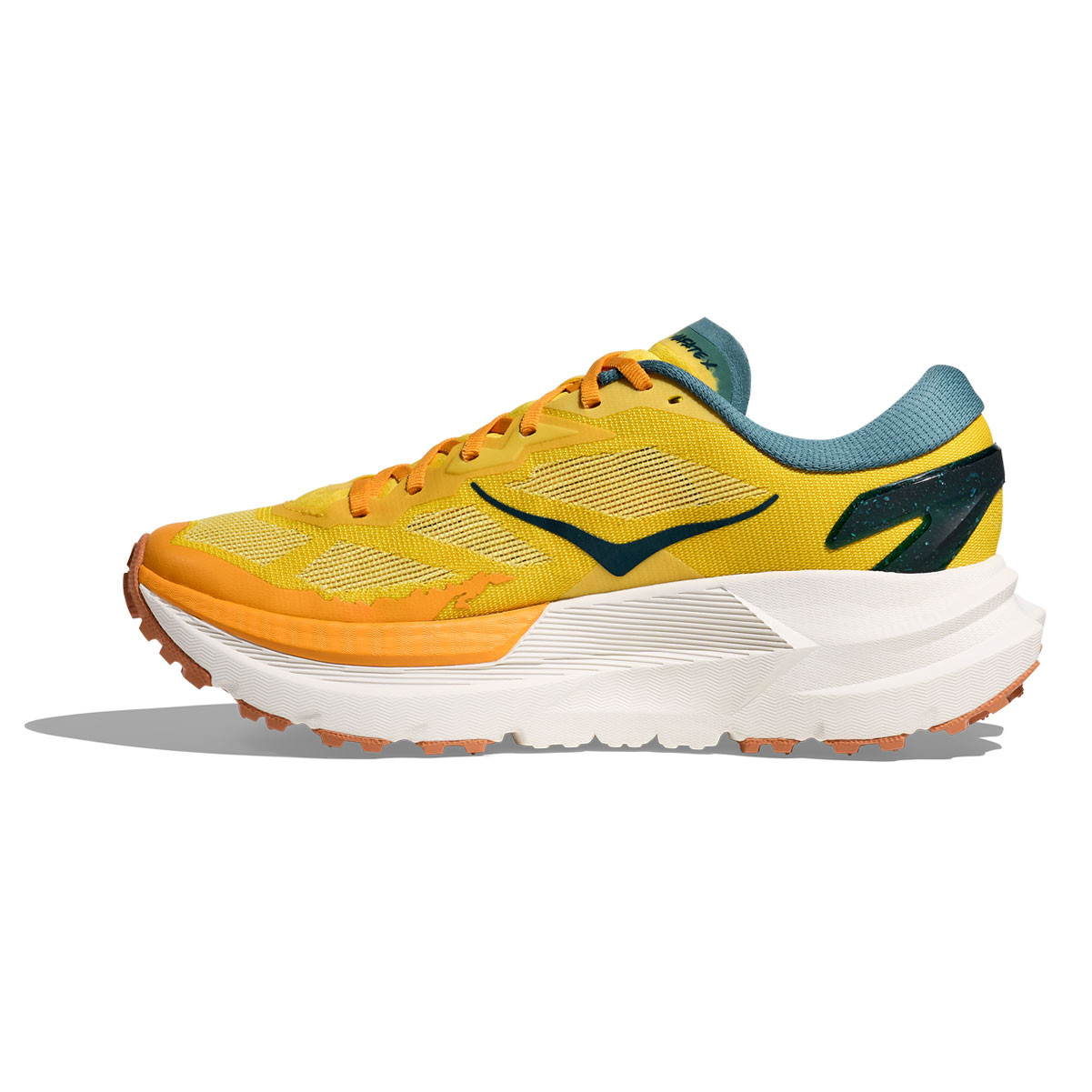 HOKA Men's Mafate X Zest/Mountain Fog Trail Running Shoes - Free