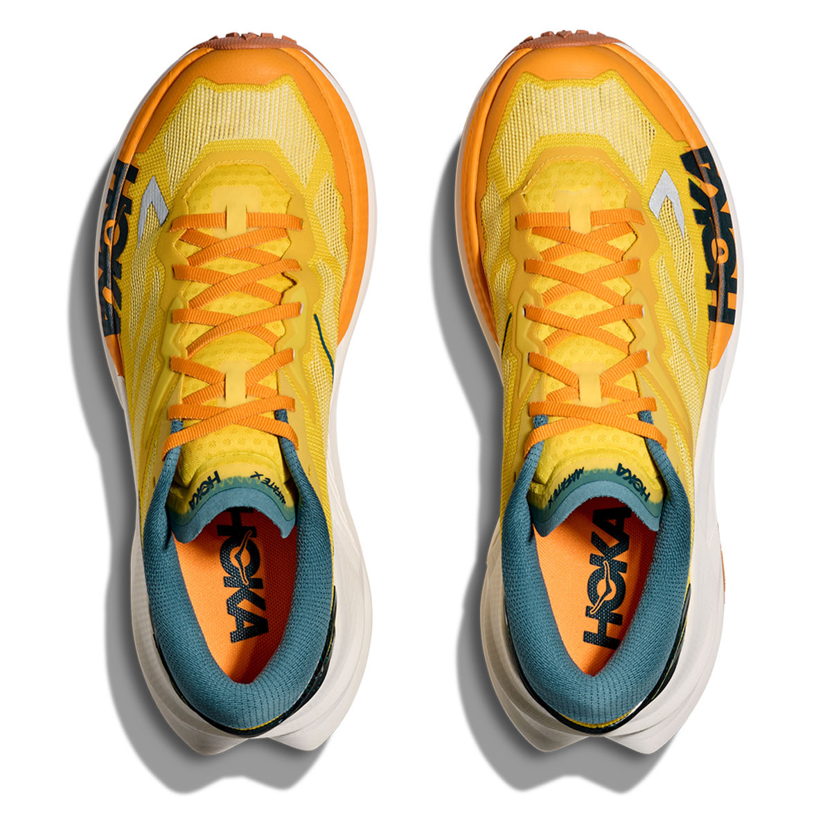 HOKA Men's Mafate X Zest/Mountain Fog Trail Running Shoes - Free