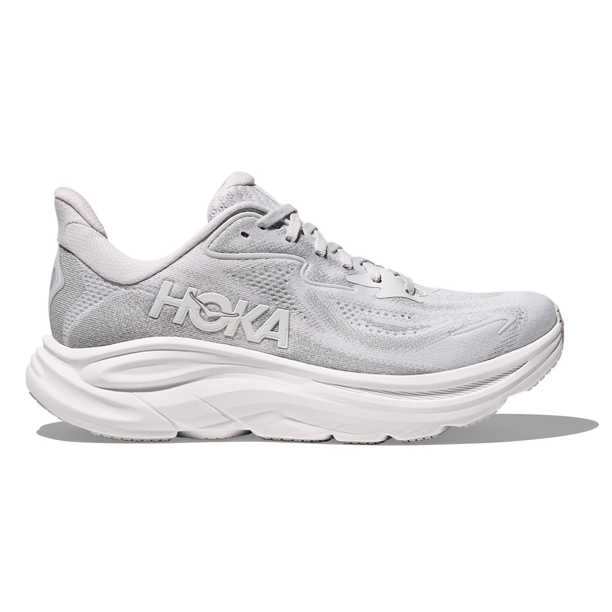 HOKA Women's Clifton 10 Cosmic Grey/Stardust Running Shoes - Free