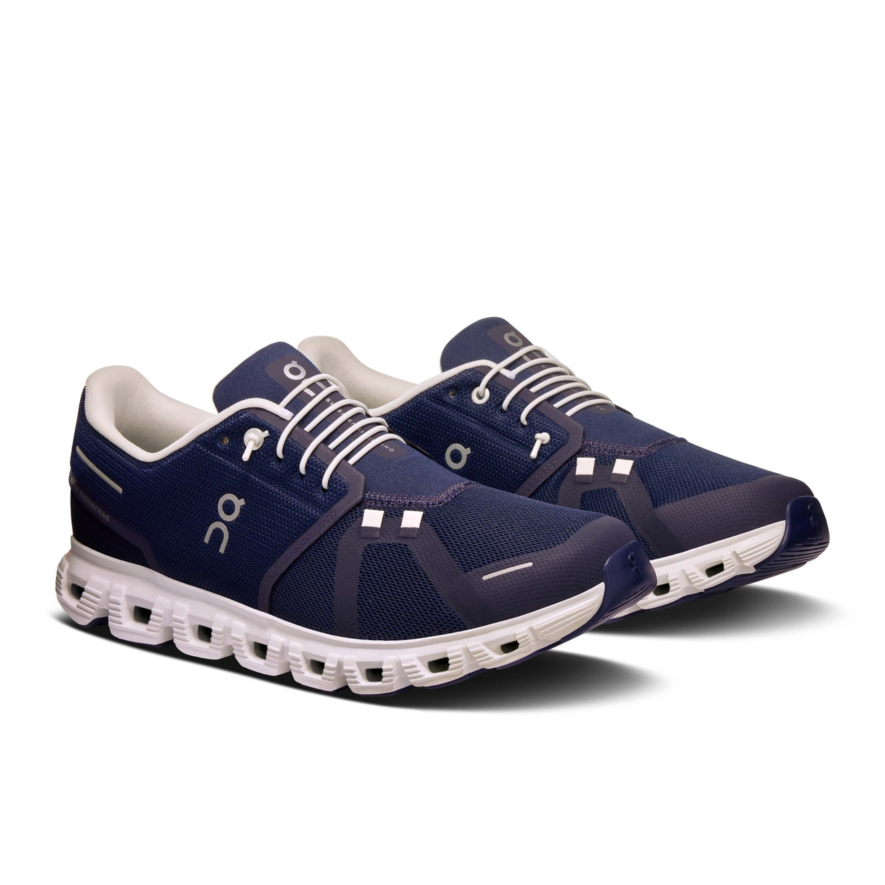 靴 On Cloud6 Midnight White ON FOOTWEAR Men's Cloud 6 Midnight/White Running Shoes - Free Shipping