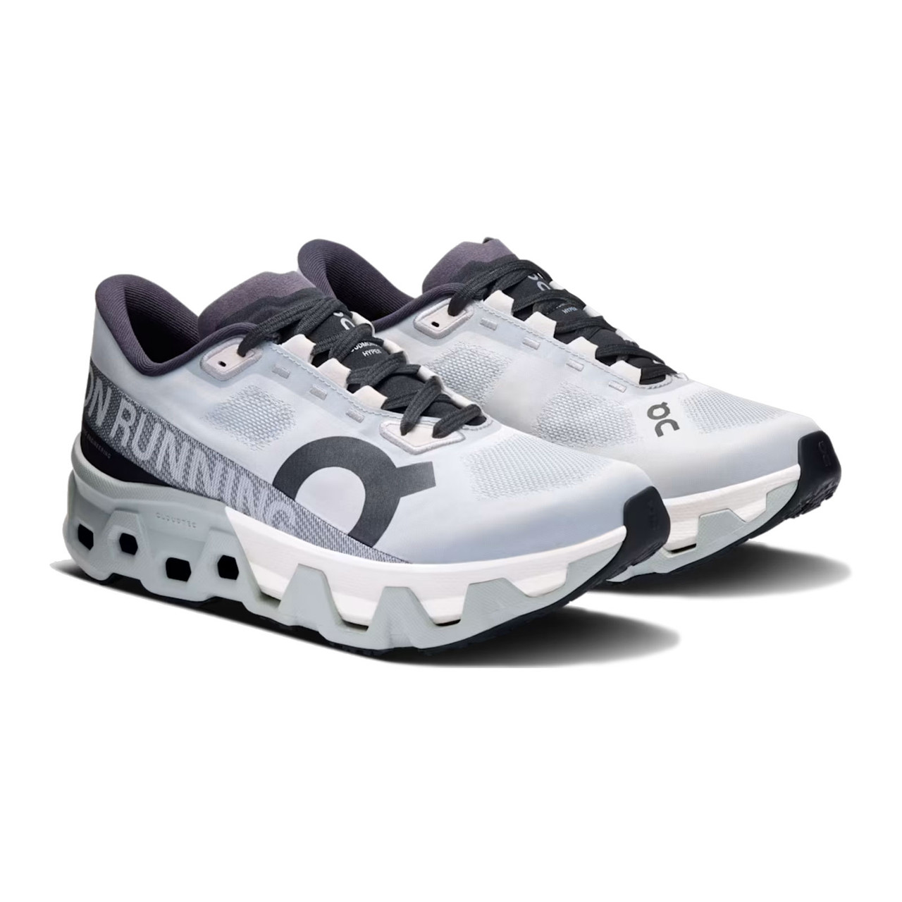 ON FOOTWEAR Women's Cloudmonster Hyper Glacier/Ivory Shoes - Free