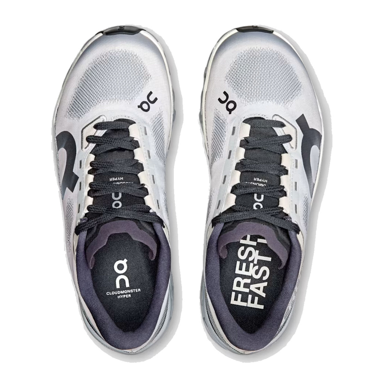 ON FOOTWEAR Women's Cloudmonster Hyper Glacier/Ivory Shoes - Free