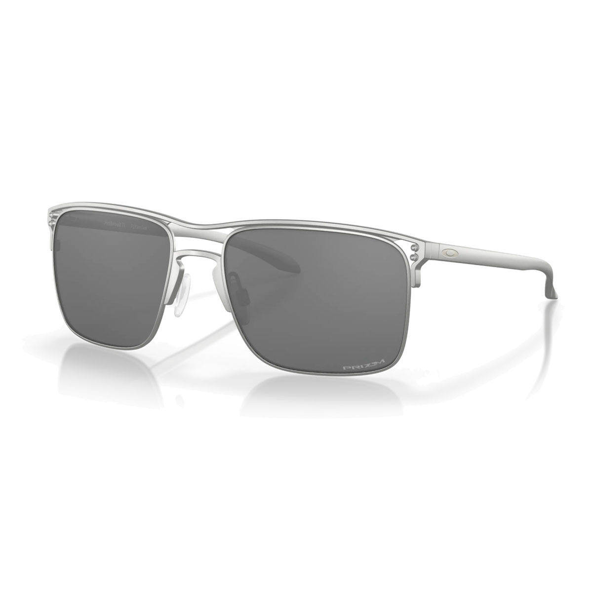OAKLEY Holbrook TI Satin Chrome Frame/ Prizm Black Lenses Sunglass