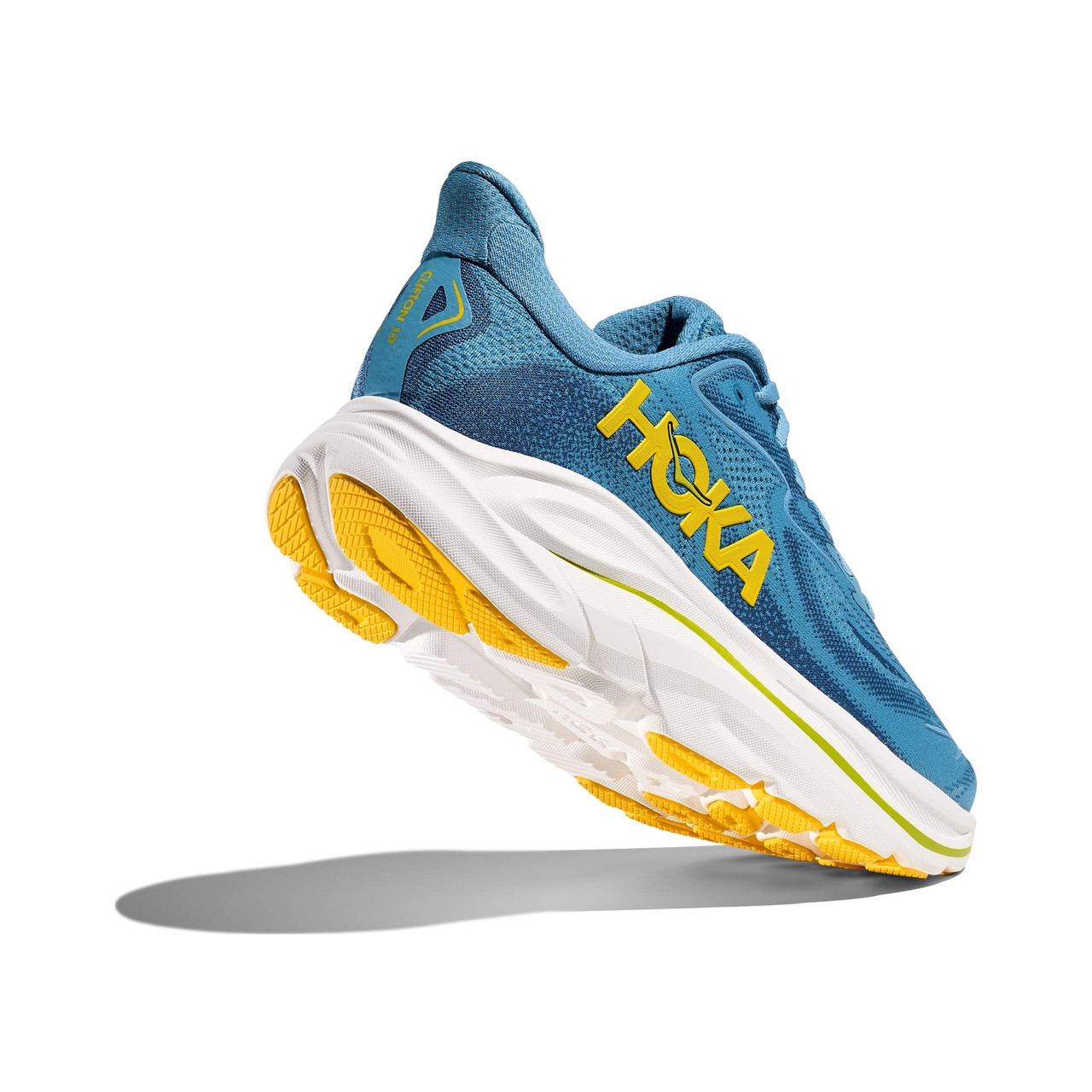 HOKA Men's Clifton 10 Alpine Blue/Foggy Night Running Shoes - Free
