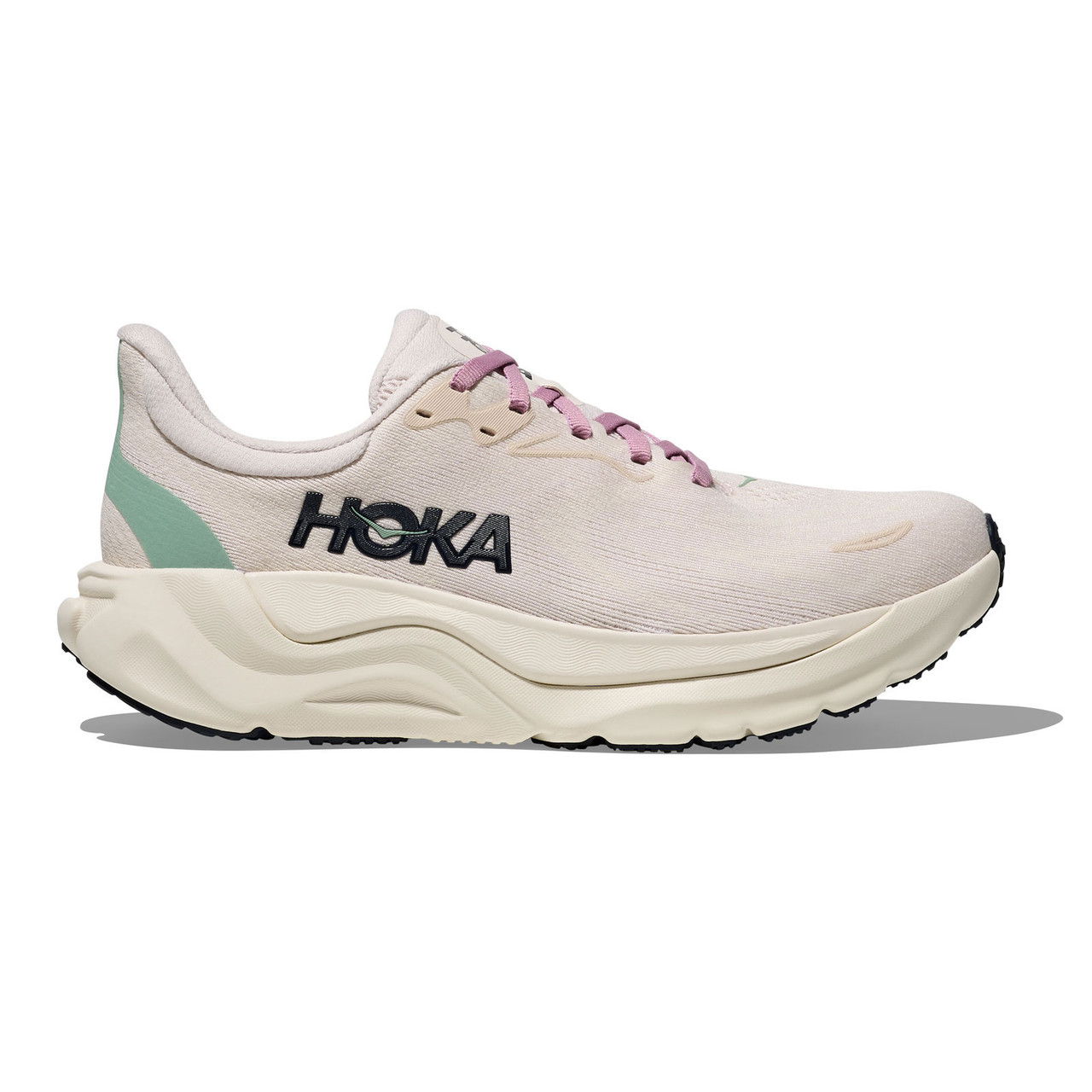 HOKA ARAHI8スニーカー 24.5ホワイト/ピンク HOKA Women's Arahi 8 Rose Cream/Alabaster Running Shoes - Free