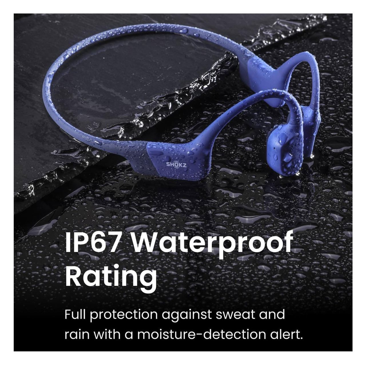 イヤホン Shokz OpenRun Blue S803 Shokz OpenRun Bone Conduction Headphones (Blue) | Abt