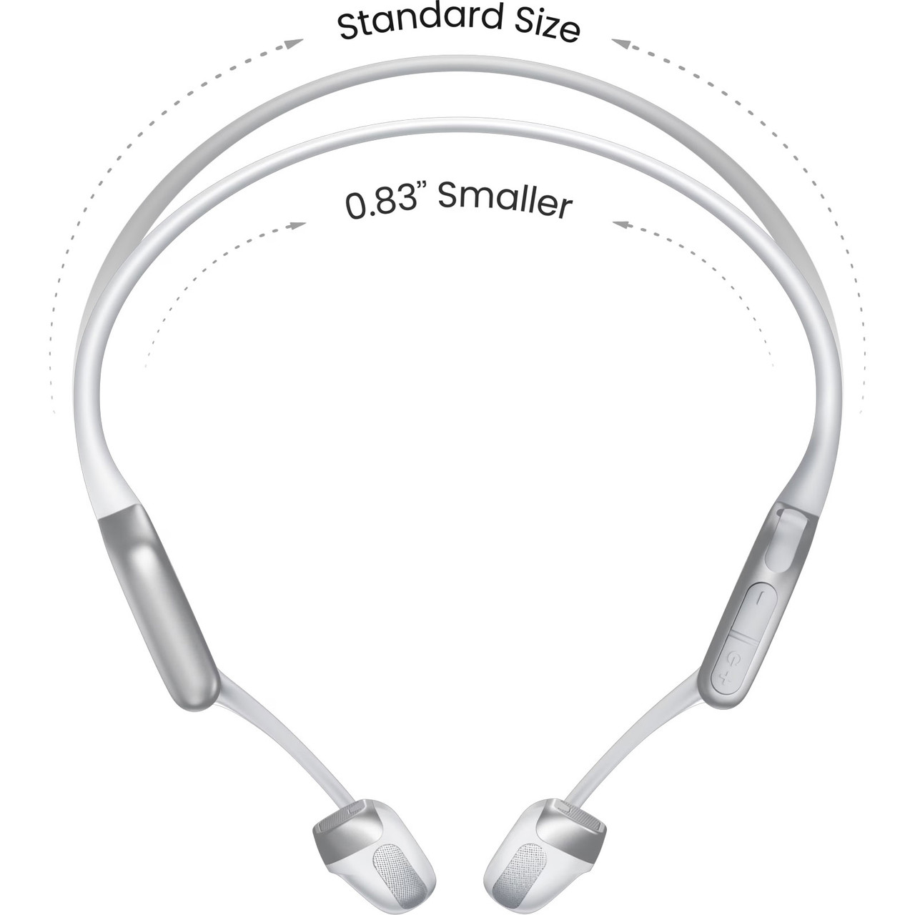 SHOKZ OpenRun Pro 2 Mini Wireless Hybrid Sports Silver Headphones