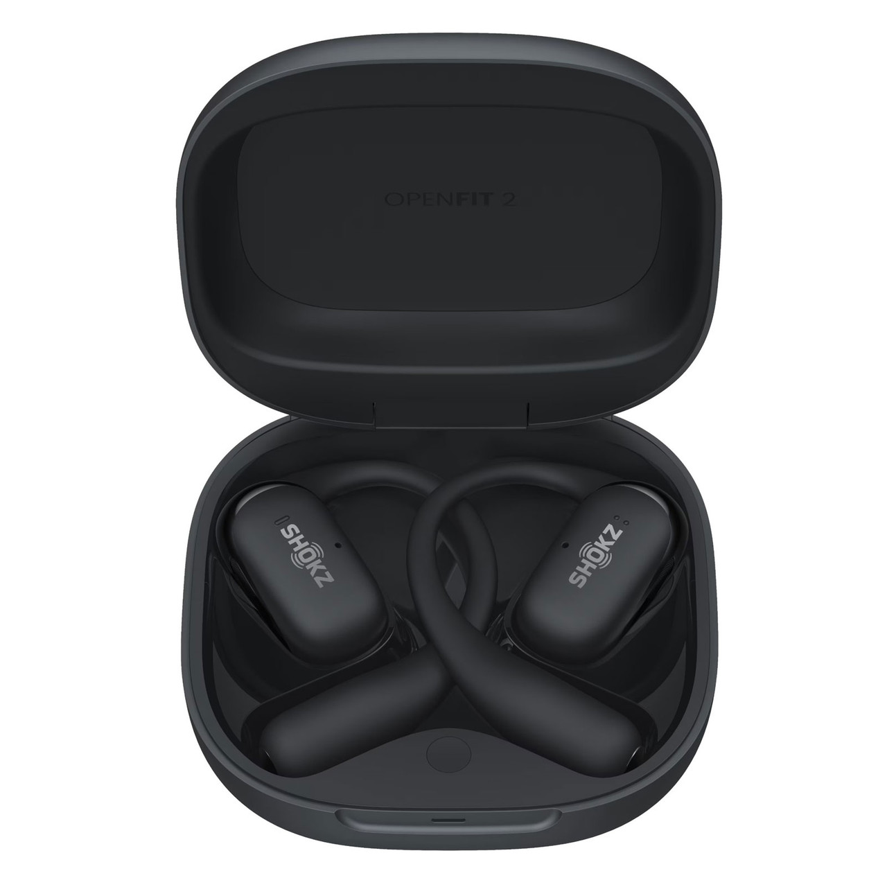 SHOKZ OpenFit 2 Black Open-Ear Earbuds with Charging Case