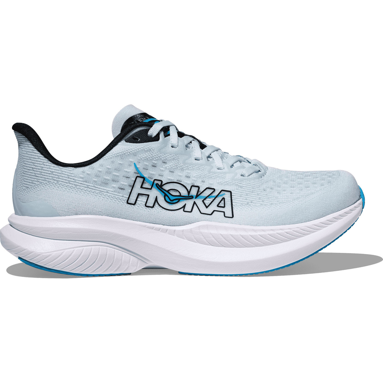 HOKA Women's Mach 6 Wide Tundra Blue/Raindrop Running Shoes - Free