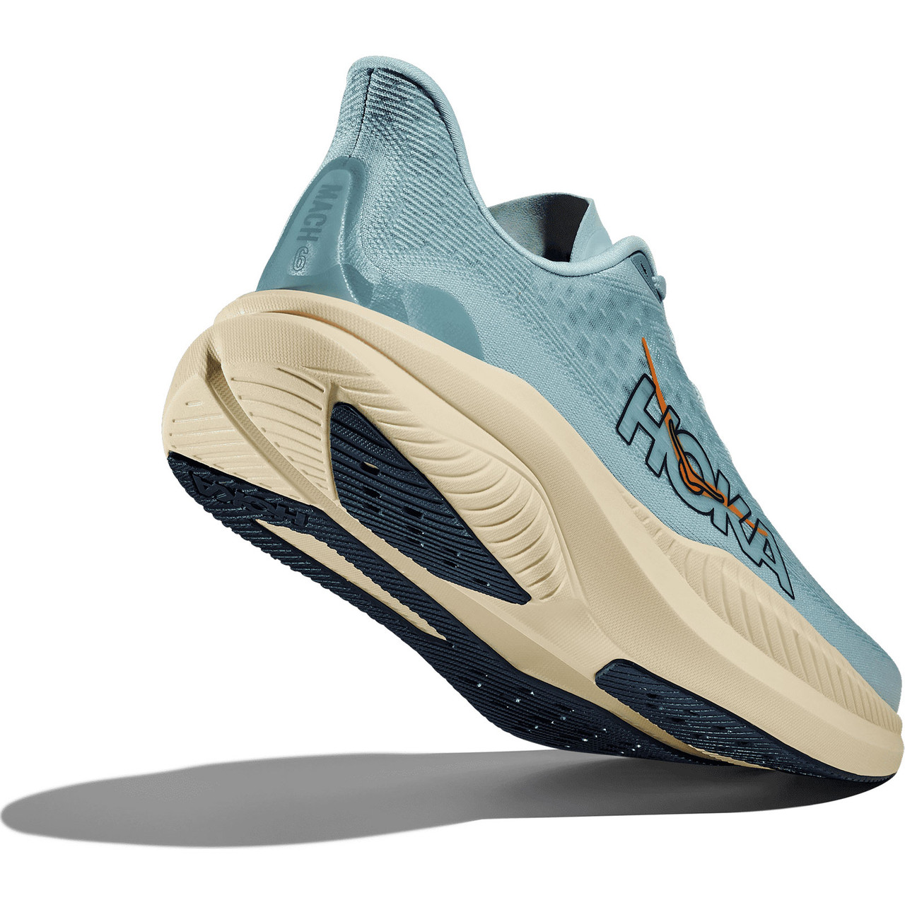 HOKA Men's Mach 6 Clear Sea/Sea Water Running Shoes - Free Shipping