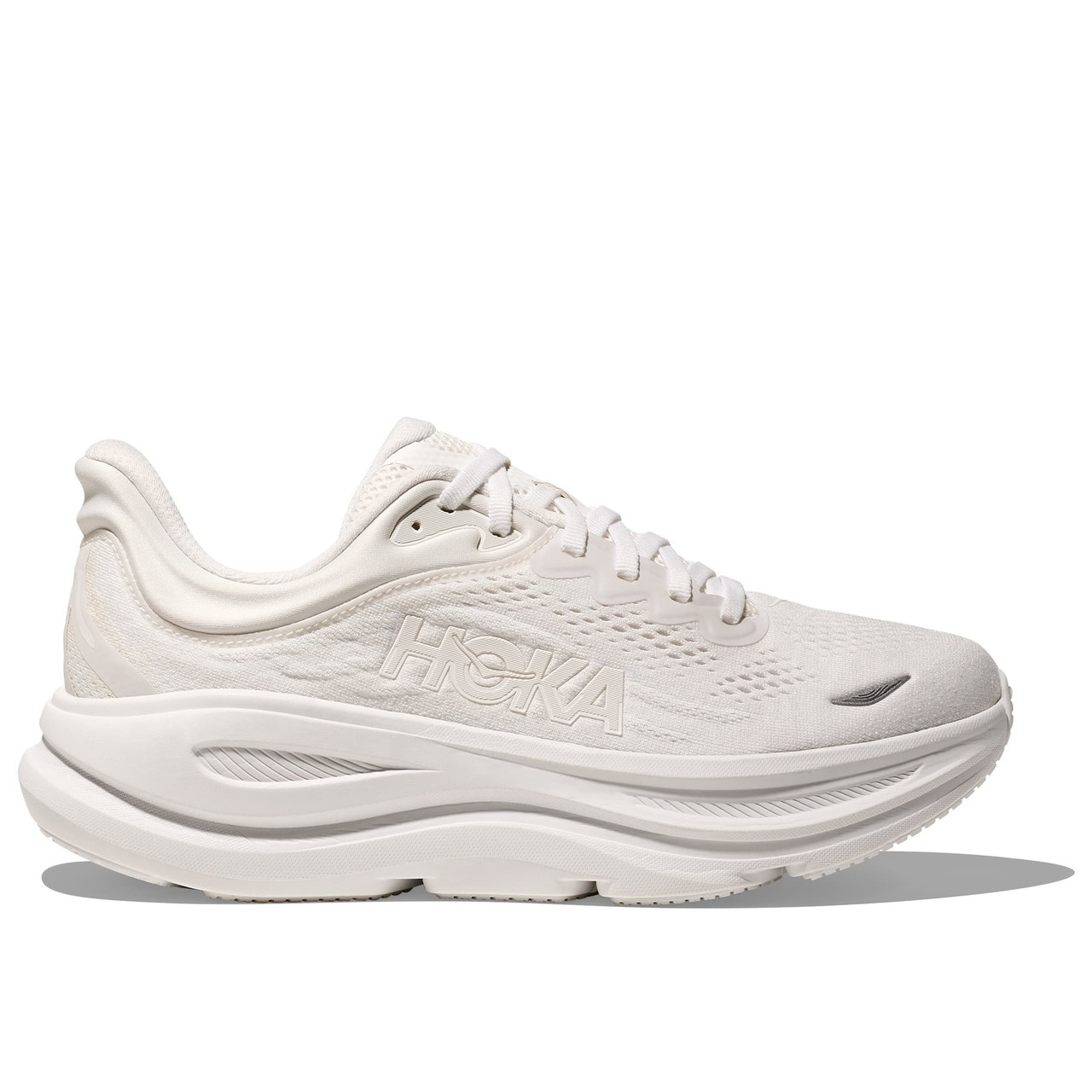 HOKA Women's Bondi 9 X-Wide White/White Running Shoes - Free Shipping