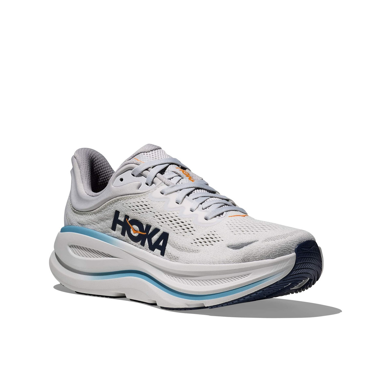 HOKA Men's Bondi 9 Stardust/Cosmic Gray Running Shoes - Free Shipping