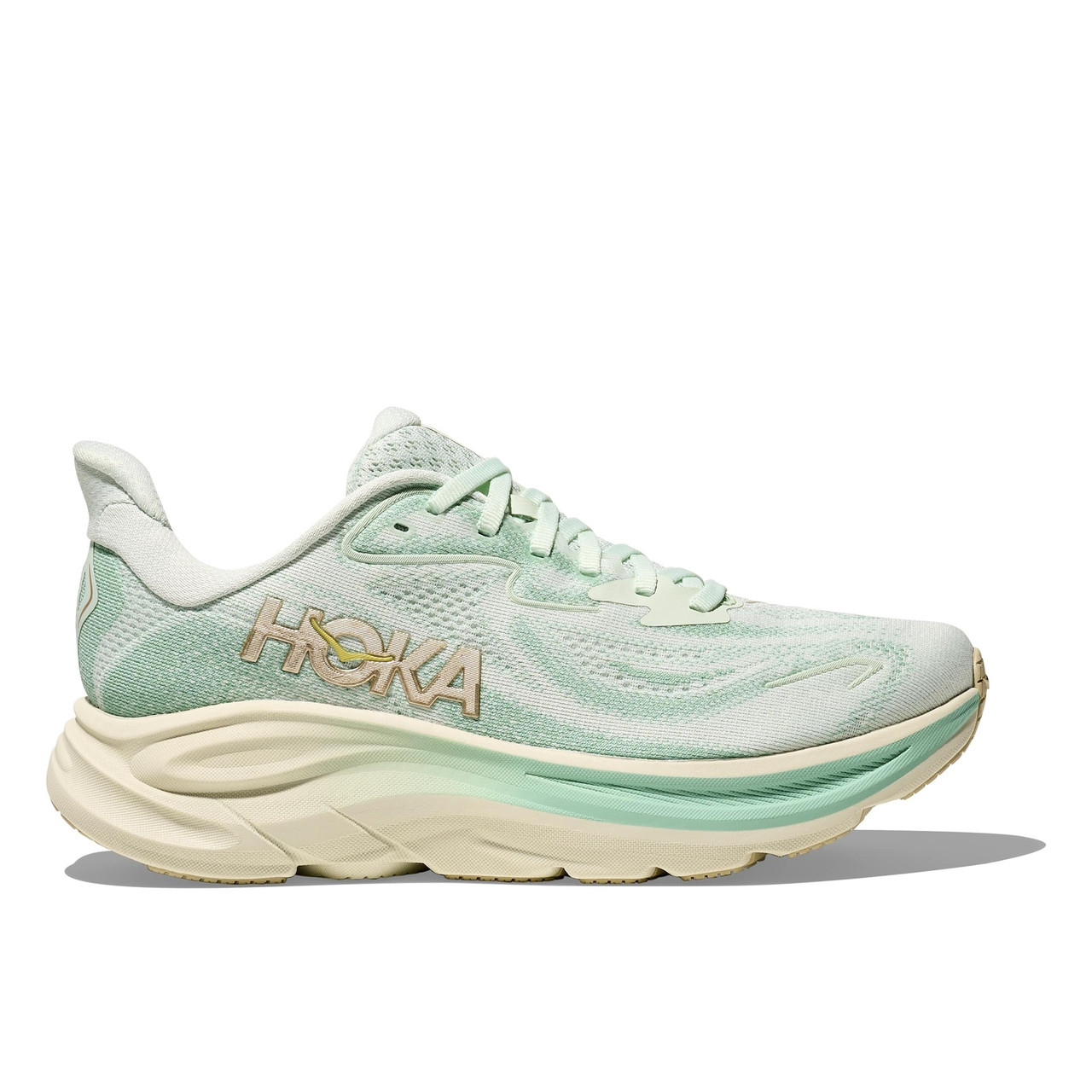 HOKA Women's Clifton 10 Wide Sea Glass/Jadeite Running Shoes
